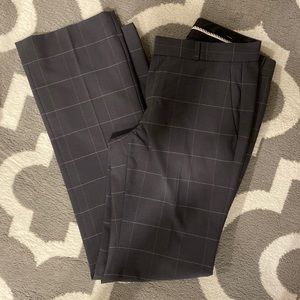 Banana Republic Size 2 Gray Pinstripe Pants